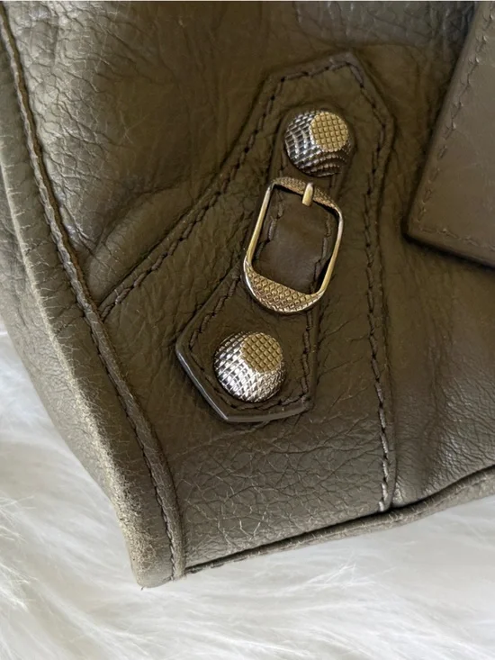 BALENCIAGA CITY BAG GRAY GREY BAG S/S 2016 w/MIRROR SILVER HARDWARE - Picture 13 of 13